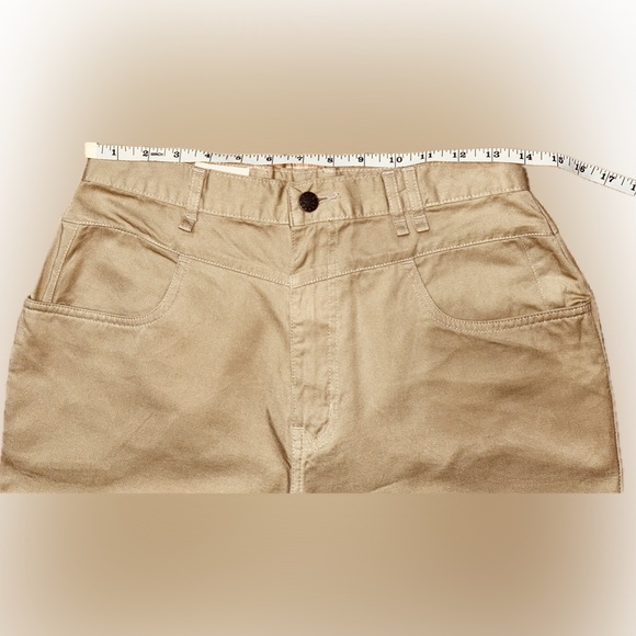 EUC Coca-Cola SZ 12 khaki pants, 4 pockets, tapered legs w/side zip at ankles - Picture 6 of 13